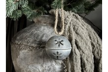 Kerstbal sneeuwvlok zink L